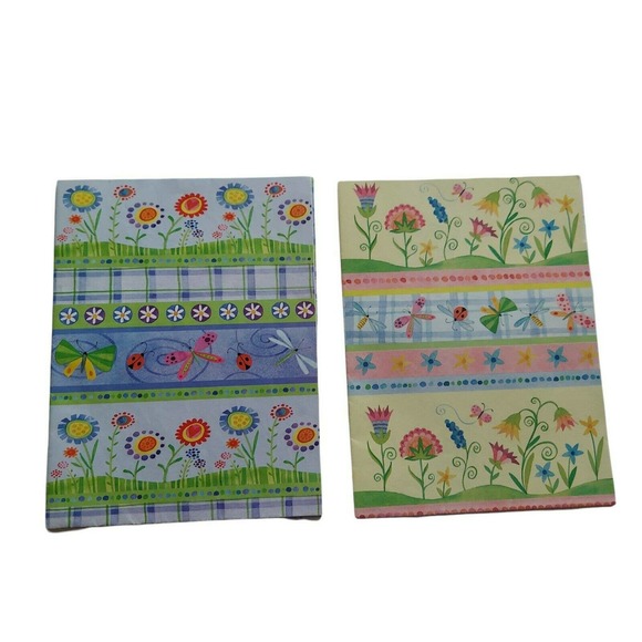 Vintage Wrapping Paper Assortment of 13 Full & Partial Flat Gift Wrap Sheets Lot - Picture 4 of 10